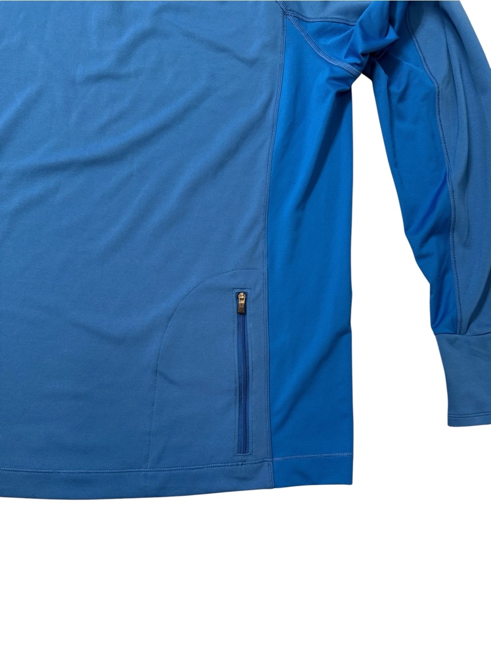 REI Co-op Blue Quarter Zip Pullover L Performance Hiking Trail Gorpcore Men - Picture 13 of 14